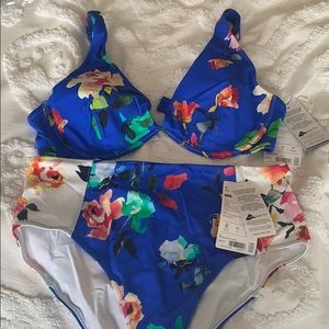 Athleta floral bikini